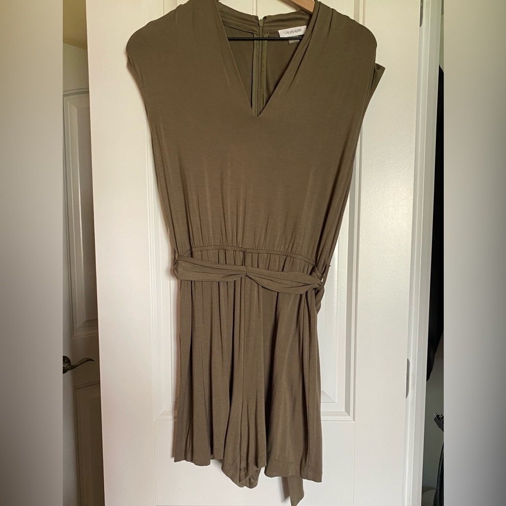 Calvin Klein Olive Green Romper Size 6